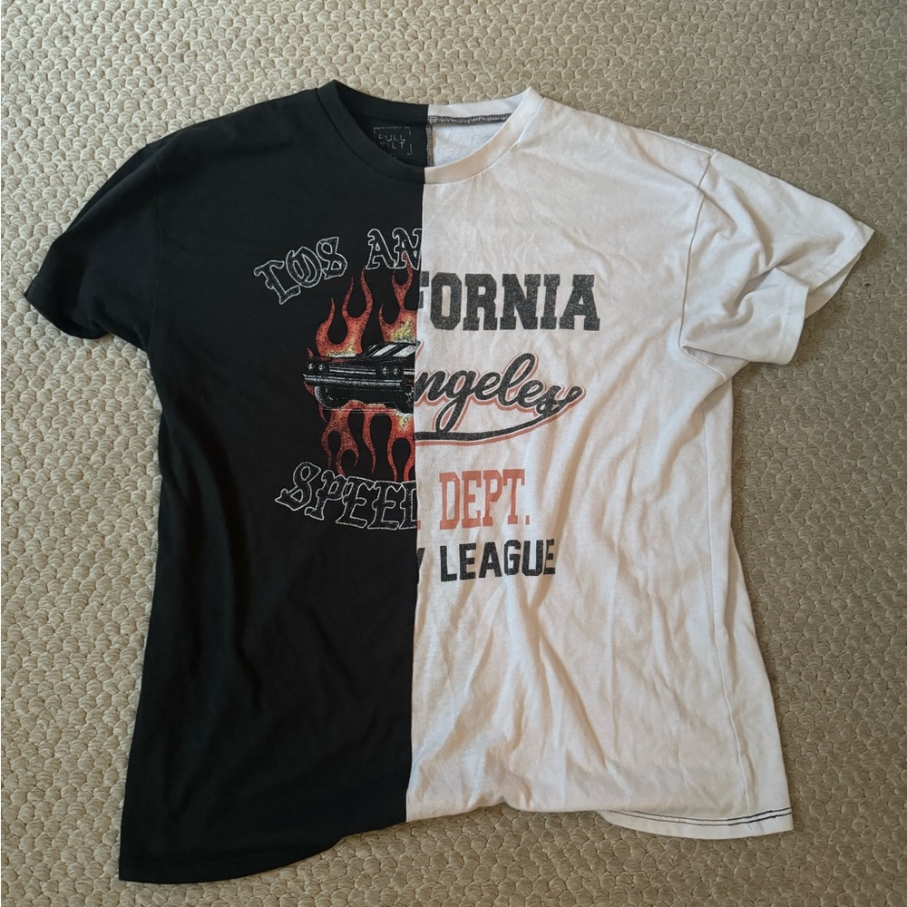 Two toned oversized California Tshirt